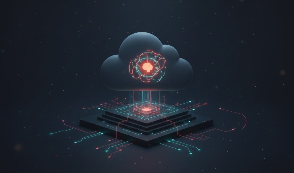 abstract image of a cloud on a dark blue background with lines intersecting to show access points to illustrate the blog Securing Federal Cloud Environments: Overcoming 5 Key Challenges with Tenable Cloud Security